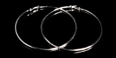 Sexy ring-oorbellen zilver